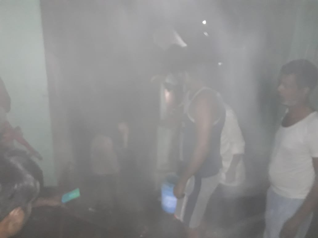 शहर के दो स्थानों पर लगी आग, मशक्कत कर पाया गया काबू