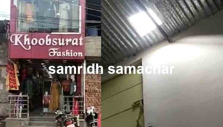मकतपुर स्थित कपड़े की दुकान में चोरी, नगद व कपड़े के साथ सीसीटीवी कैमरे का डीवीआर भी ले उड़े चोर