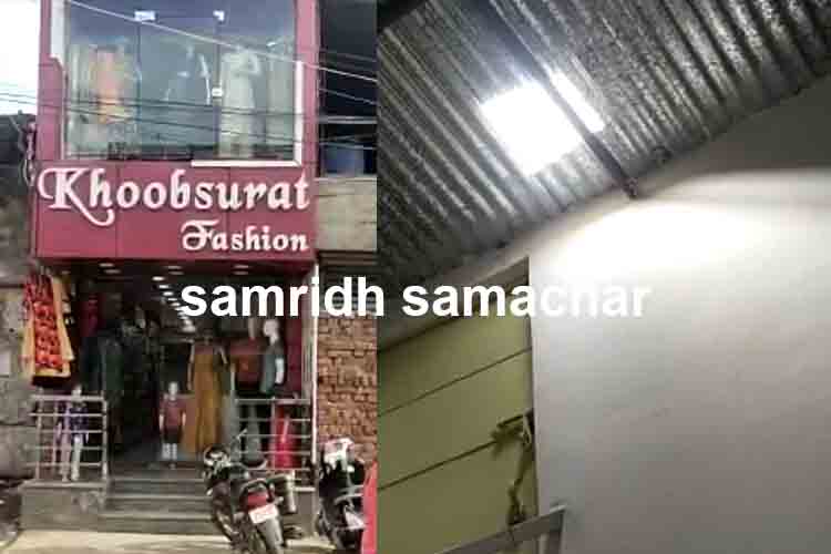मकतपुर स्थित कपड़े की दुकान में चोरी, नगद व कपड़े के साथ सीसीटीवी कैमरे का डीवीआर भी ले उड़े चोर